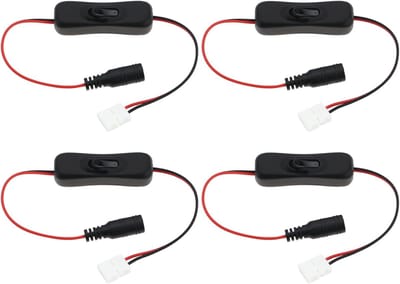 Dailygoods - 4 Stuks Inline Tuimelschakelaars voor Elektronische Toepassingen