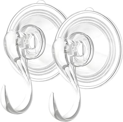 Krachtige Zuignap Haken voor Badkamer, Keuken en Douche - Verwijderbaar zonder Restanten, Perfect voor Handdoeken, Sponsen en Badjassen, Set van 2