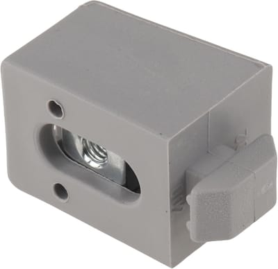 Bevestigingsblok - Profielverbinder - Industriële Constructies - Glasvezelversterkt Polyamide - Groef 8 Raster 30mm - Grijs