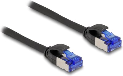 Delock RJ45 Network Cable Cat.6A S/FTP Slim 1 m black