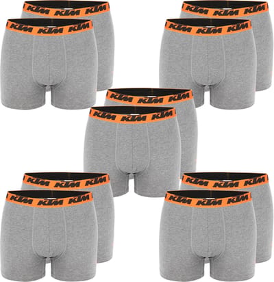 KTM by FREEGUN Boxershorts voor heren, ondergoedbroek, herenboxer, set van 10 multipack