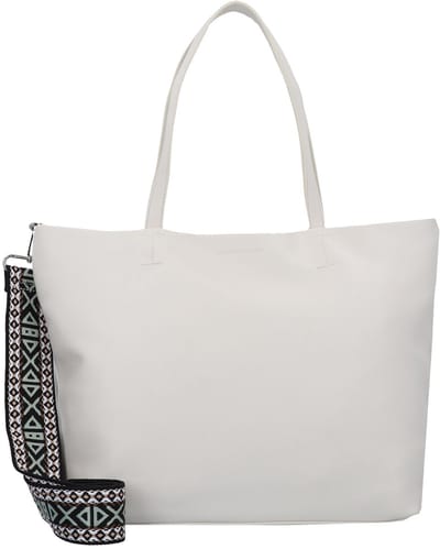TOM TAILOR Schoudertas Palina Zip Shopper Cream White Crème
