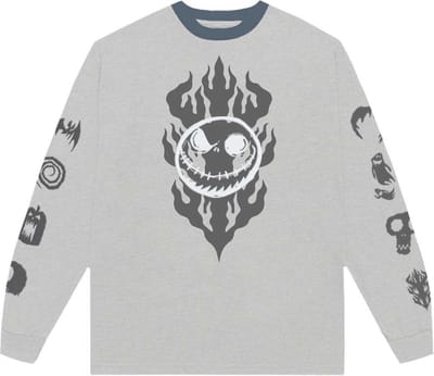 Disney The Nightmare Before Christmas - Flaming Jack Longsleeve shirt - S - Grijs