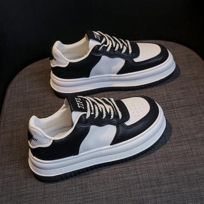 Koreaanse Versie van Kleine Witte Schoenen Dames Nieuwe Student Board Schoenen Dames Schoenen met Dikke Zool en Plateauzool Casual Schoenen 40