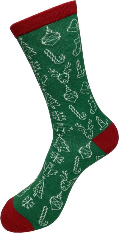 Robin Ruth Kerstsokken mannen maat 41-46 - Kerst - Sokken - Groen