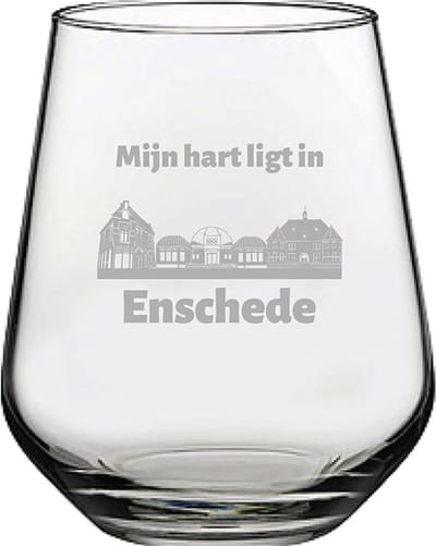 Gegraveerde Drinkglas 42,5cl Enschede