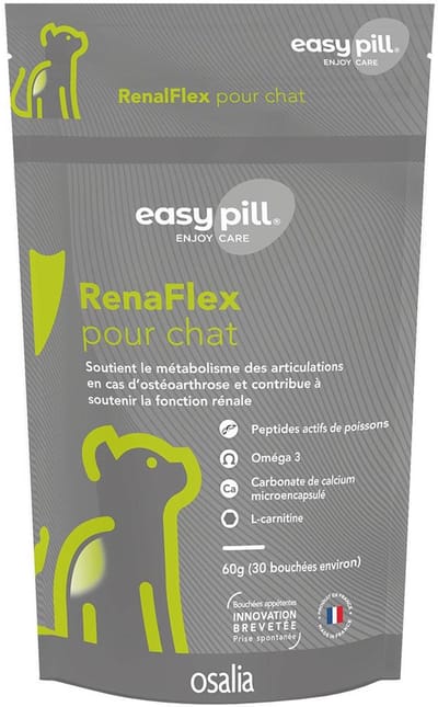 Osalia Easypill RenaFlex Aanvullende Voeding voor Katten 30 Bites