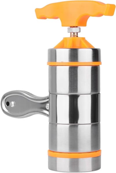 Handmatige Noodle Persmachine voor Thuis of Restaurant met 7 Mallen, RVS Pasta Maker voor Versgemaakte Noedels en Pasta