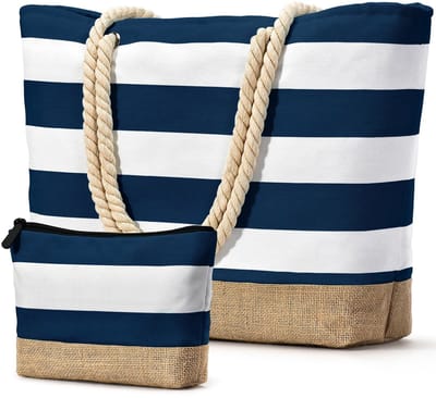 Unyqoos® Ruime Waterbestendige Strand- en Reistas voor Dames met Ritssluiting en Opvouwbaar Ontwerp