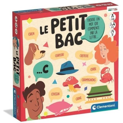 Le petit bac - Clementoni - Jeu de société en famille - 2 à 6 joueurs - Dès 6 ans
