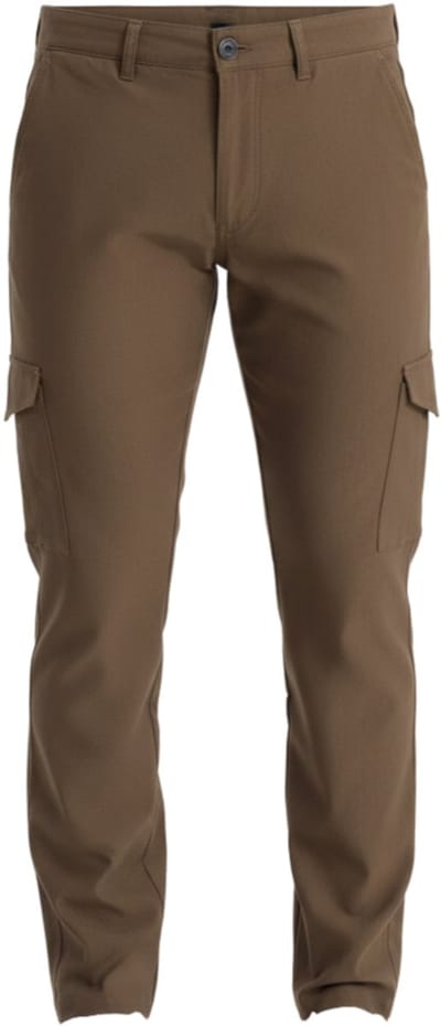 OMBRE Broek - Regular Fit - Viscose - Knopen Olijf S