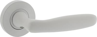 Intersteel Deurkruk Bjorn op ronde rozet ø52x10 mm wit