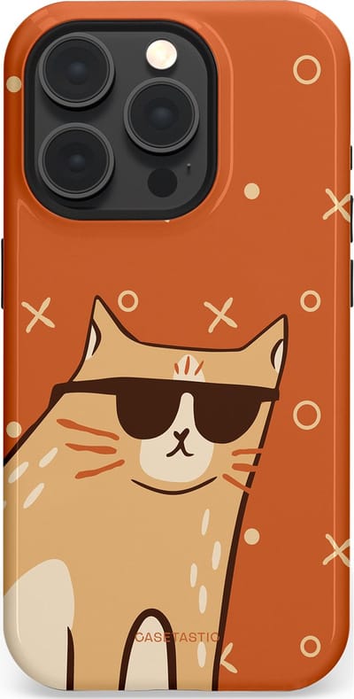 Casetastic Hoesje Geschikt voor Apple iPhone 15 Pro Magsafe - Stijlvolle Beschermende Duo-layer Case - CoolCat