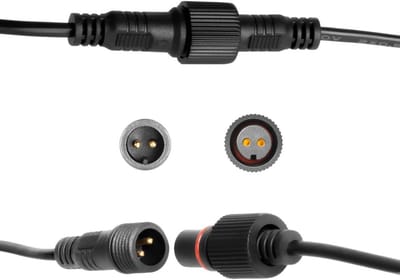 2-polige verlengkabel, 5 meter, 12 V, IP67, voor LED inbouwspots buiten
