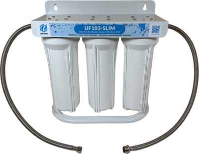 UF103-SLIM 0,01 Micron Waterfilter – Zuiver Drinkwater Direct uit de Kraan | Verwijdert PFAS, Medicijnresten & Zware Metalen | Compact Onderbouw Filtersysteem op Standaard
