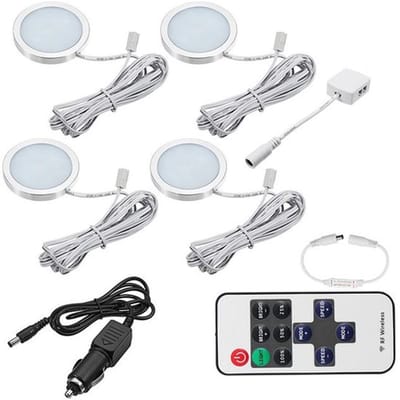 Store_8 - 4 Stks 12V LED Dak Spot Lights - Dimbaar - Aluminium