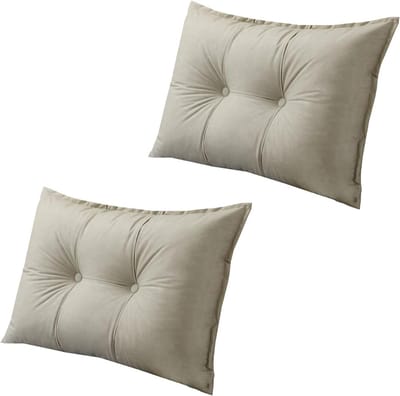 Leeskussen - Rugkussen Bankkussen - Comfortabel Lezen - Zachte Vulling - 80x60x18cm - Kleur 2