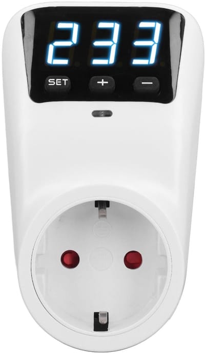 Zeynomax - Overspanningsbeveiliging - Wandmontage - Veiligheid voor Huishoudapparatuur - 230V 16A - Spanning Brownout Stopcontact - LED-scherm
