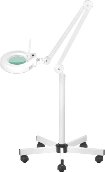 S5 LED Loeplamp met Statief Wit – Professionele Loeplamp voor Manicure, Wimpers en Precisiewerk met Instelbaar Licht