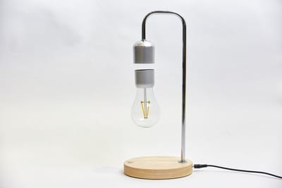 DesignNest Levitating Lamp Draadloos Opladen - Tafellamp - Hout