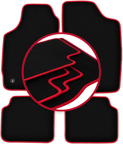 CARLUX-RED automatten voor: Peugeot 205 hatchback (1983-1998)
