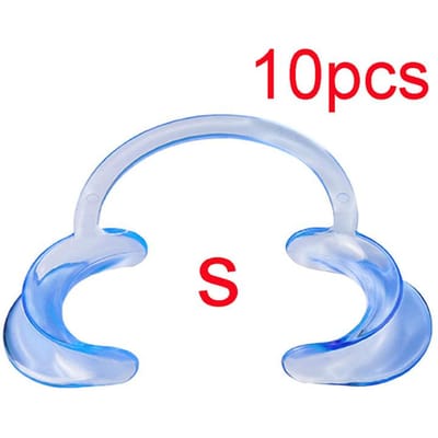 10 Pièces Ouverture de Bouche en Forme de C Outils Dentaires Écarteur de Joue Lèvre Nettoyage Oral Ouverture Matériaux de Dentiste white