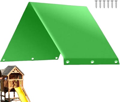 Speeltuin Overkapping - Schommelhoes - Buiten Beschermen - Waterdicht UV Bestendig - 52x90 inch - Groen