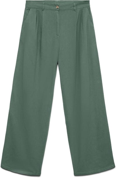 Vero Moda Broek met wijde pijpen VMMYMILO Mid waist Broek