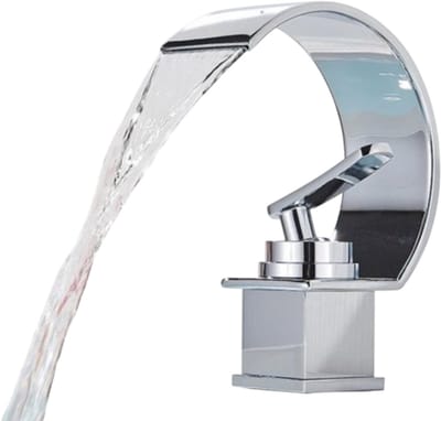 Chrome Waterval Kraan - Wastafelkraan - Badkamer - Keuken - Toilet - Warm en Koud