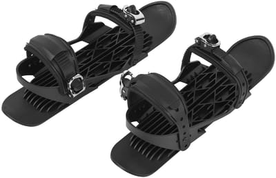 Dailygoods- Snowblades Multifunctioneel - Mini-skischaatsen - Verstelbare Bandjes - Duurzaam Materiaal - Geschikt voor Winterschoenen - Voor Voetmaat US 6-13/EU35-47 - Sneeuwschoenen