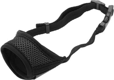 Dailygoods- Hondenmuilkorf Zacht Ademend - Verstelbare Riemen - Comfortabel voor Kleine/Middelgrote/Grote Honden - Duurzaam Netweefsel - Beperkt Bijten/Blaffen - Hondentuig
