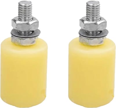 2 stuks Nylon geleiders voor schuifpoorten, zware kwaliteit railondersteuning voor garage en tuin (32 x 40mm)