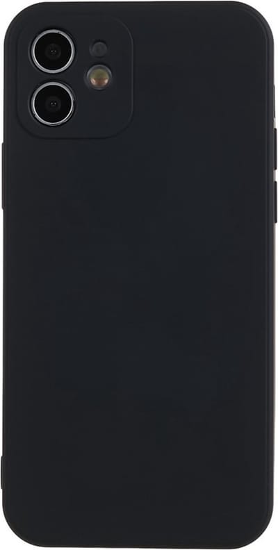 Coverup Hoesje - Geschikt voor iPhone 12 Hoesje - Coverup Colour TPU Back Cover - Charcoal Black