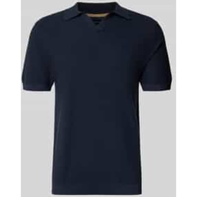 Gebreid shirt met Polokraag en V-hals