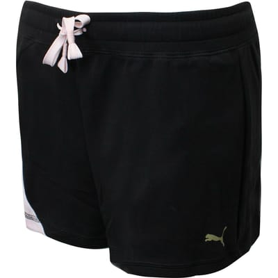 Puma Dames Sweet Shorts Casual Hardloop Lounge Broek Zwart 518142 02