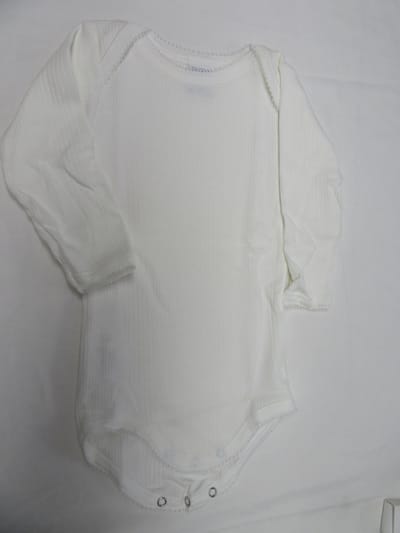 Petit Bateau - 2 pack - Body lange mouw - Wit - Lijntje - 6maand 67