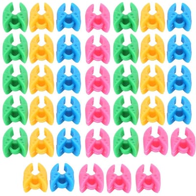 40 Pièces Clips de Fixation de Bobine Silicone Coloré Clips de Bobines pour Accessoires de Fil à Coudre yellow