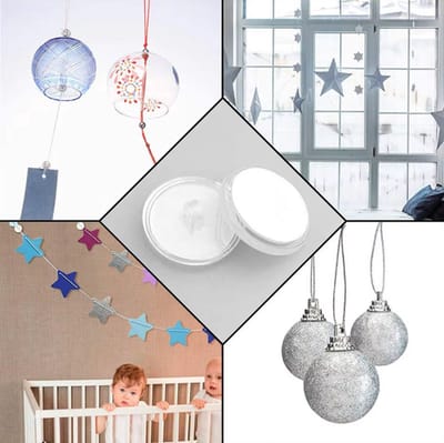 Scoby - 8x Zelfklevende Ophangringen - Eenvoudig Ophangen zonder Boren - Perfect voor Modelvliegtuigen, Ballonnen, Vlaggen, Posters & Verjaardagsslingers - Bevestiging met Stickers - 3 cm