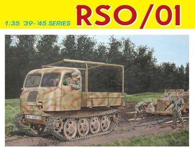 Dragon Modelbouwpakket Militaire voertuigen - 6691 Steyr RSO/01 - Type 470 - WWII Duits Rupsvoertuig - Militaire Vrachtwagen Plastic - 1:35 - Modelbouw