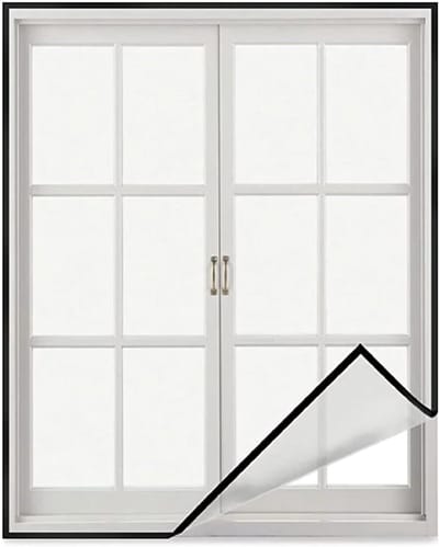 Raam Horren Set - Horren op Maat - Insecten Buiten Houden - Zelfklevende Bevestiging - 50x180 cm - Zwart