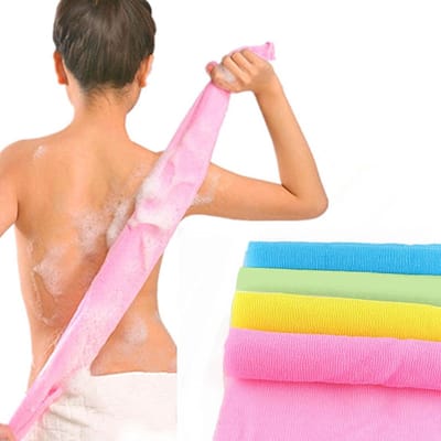 Dailygoods- Exfoliërende Doek 4 Stuks - Veelkleurig - Nylon - Douche/Schoonmaak - Rijke Bubbels met Minder Zeep - Duurzaam en Hygiënisch - Scrubdoek