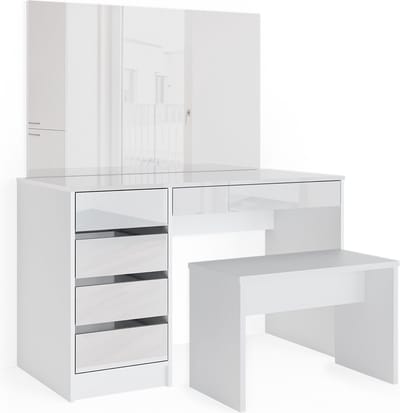 Vicco Sherry Kaptafel – 120 cm met bank Wit
