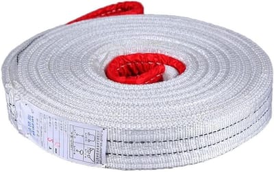 Platte hijsband - Sjorband hijsgereedschap - Goederen verplaatsen - Hoge draagkracht - 1 meter - Blauw