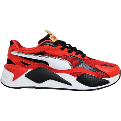 Puma RS-X3 CNY Rood Zwart Wit Laag Lace Up Heren Hardlooptrainers 373178 01