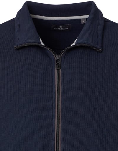 CASA MODA comfort fit sweatvest - donkerblauw