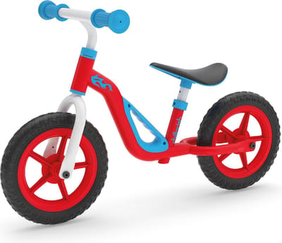 Chillafish Charlie Lichtgewicht Loopfiets Met Handvat - 10 inch - 18 maanden tot 4 jaar, Rood