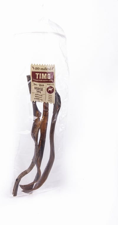 Timo Paardenhuid - Hondensnacks - Paardenvlees 50 cm 3 stuks