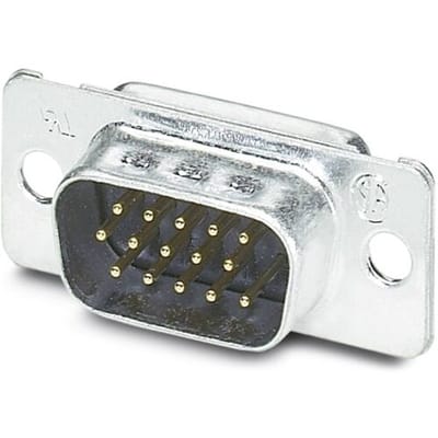 Phoenix Contact VS-09-ST-DSUB-HD-EG 1655111 D-sub male connector 180 ° Aantal polen: 15 Soldeerkelk 10 stuk(s) Package