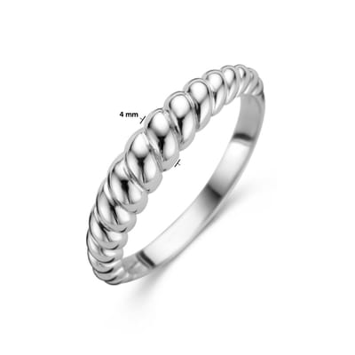 Gerhodineerd Zilver Ring 1336196