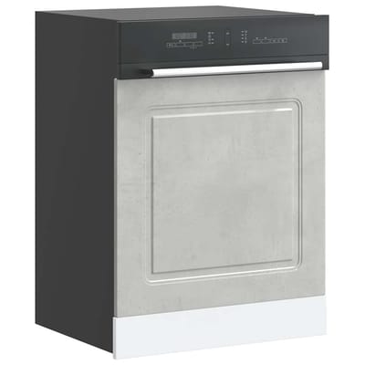 vidaXL - Vaatwaspaneel - Kalmar - 60x1,5x57 - cm - bewerkt - hout - betongrijs